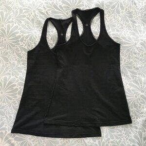 Lululemon Cool Racerback Longer Length, TWO Tanks Tops, Size 10